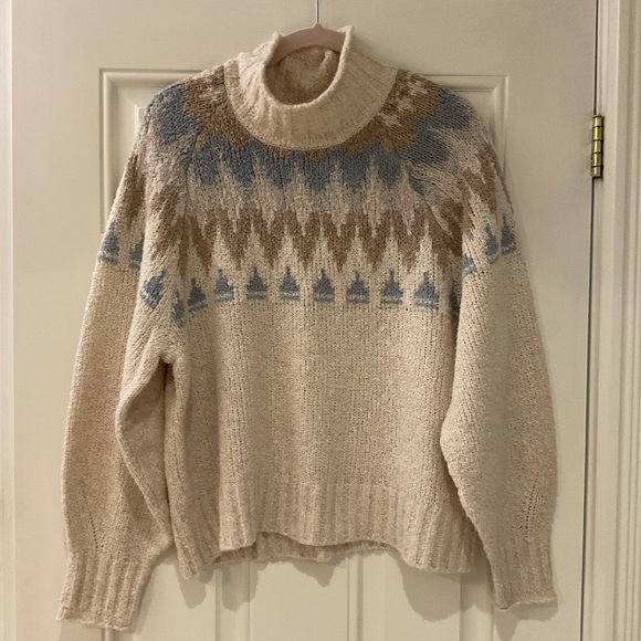 American Eagle Knit Turtleneck Sweater (Cotton / Acrylic) Sz L * See Desc. *